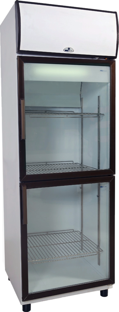 Display Fridge – 2 Glass Sections, Canopy